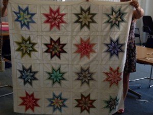Jo's delightful "Liberty Stars" quilt